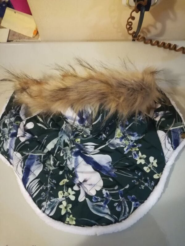 Шушляково яке с пух на качулката