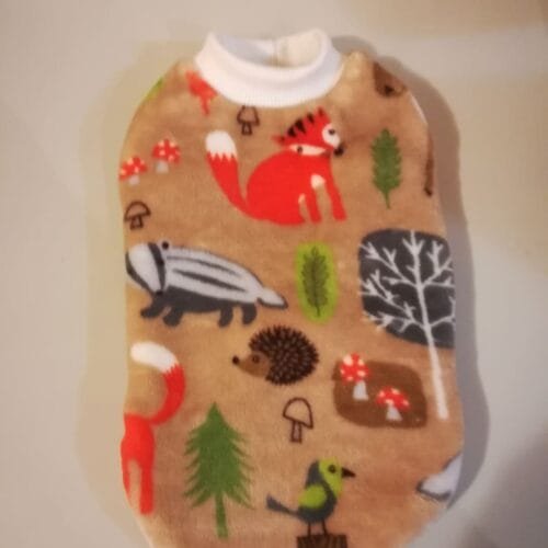 Зимна блузка с горски животни