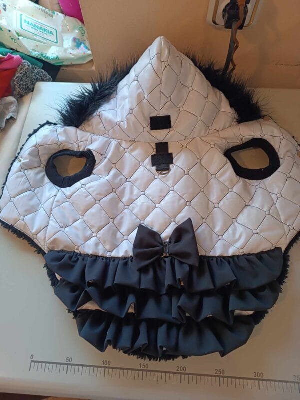 Палто с волани от шушляков плат