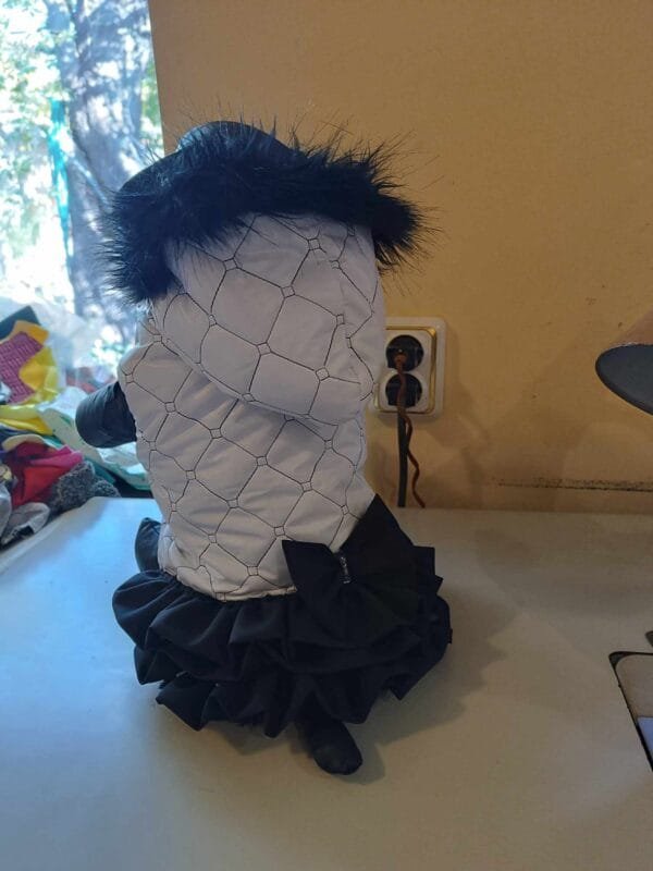 Палто с волани от шушляков плат