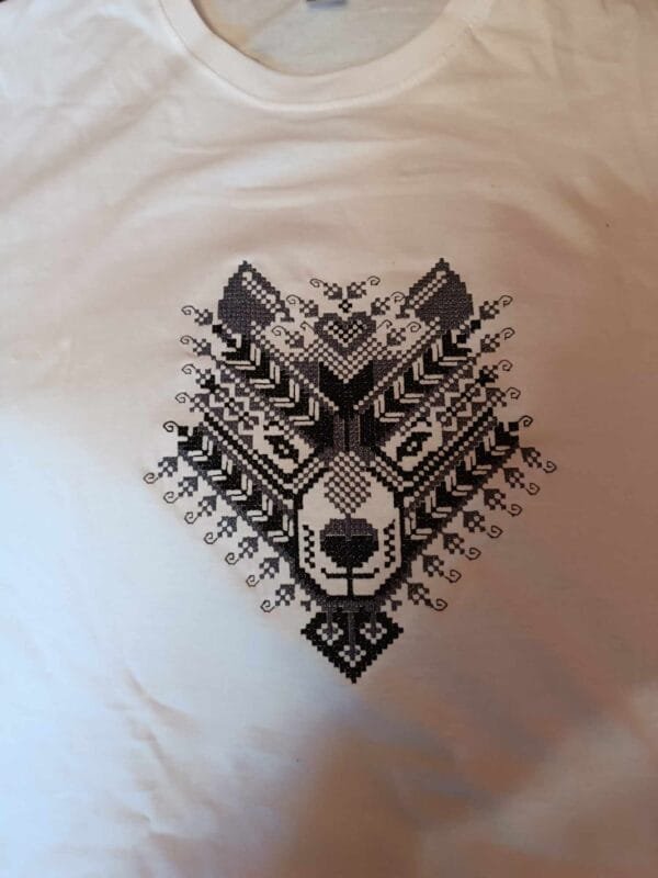 Дамски памучни тениски , кръстат бод