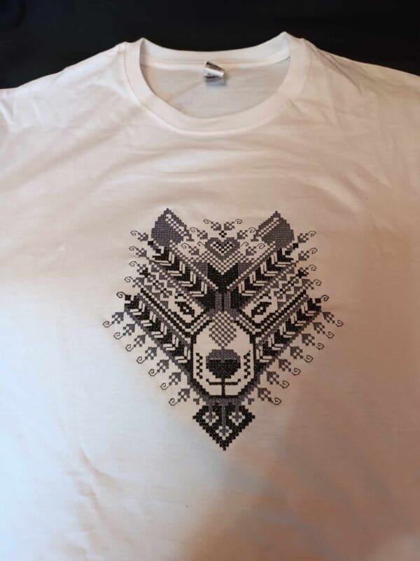 Дамски памучни тениски , кръстат бод