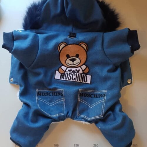 Дънков гащеризон с машинна бродерия