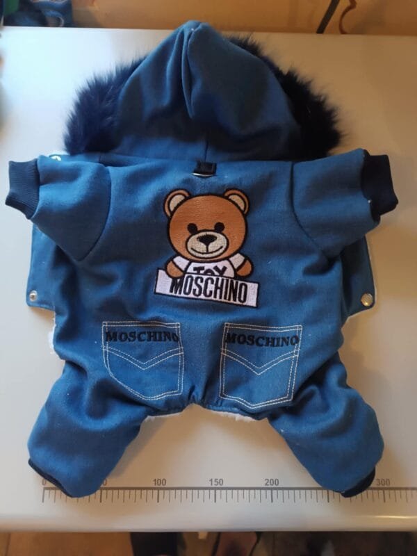 Дънков гащеризон с машинна бродерия